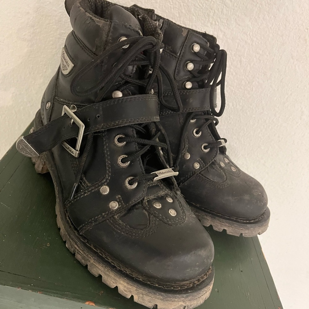 Milwaukee Black Leather Boots Men’s Size 9.5